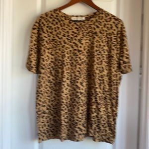 Free People Cheetah T-Shirt